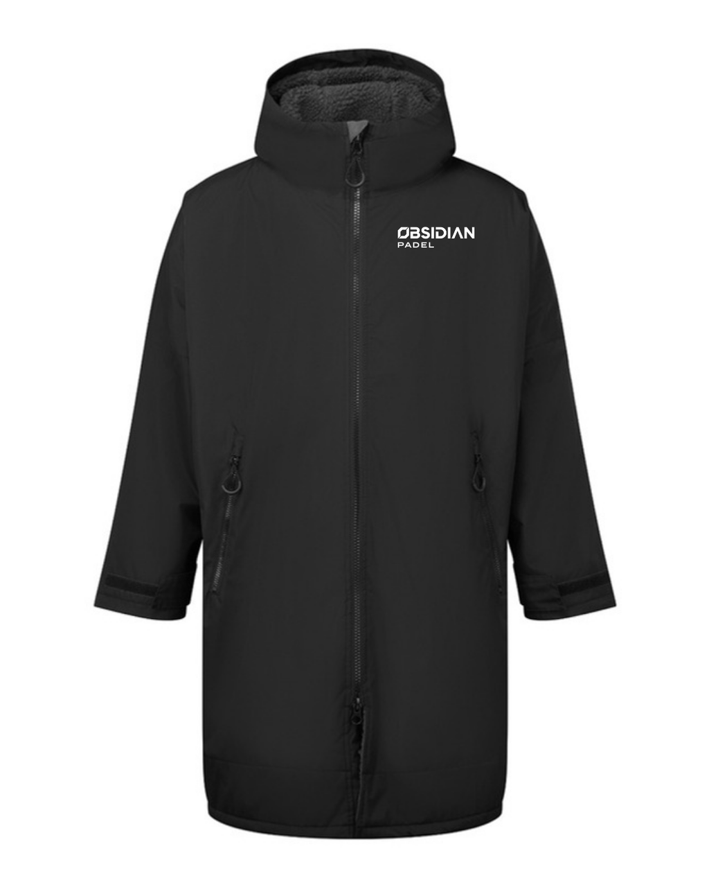 Obsidian Changing Robe in Black/Charcoal, front