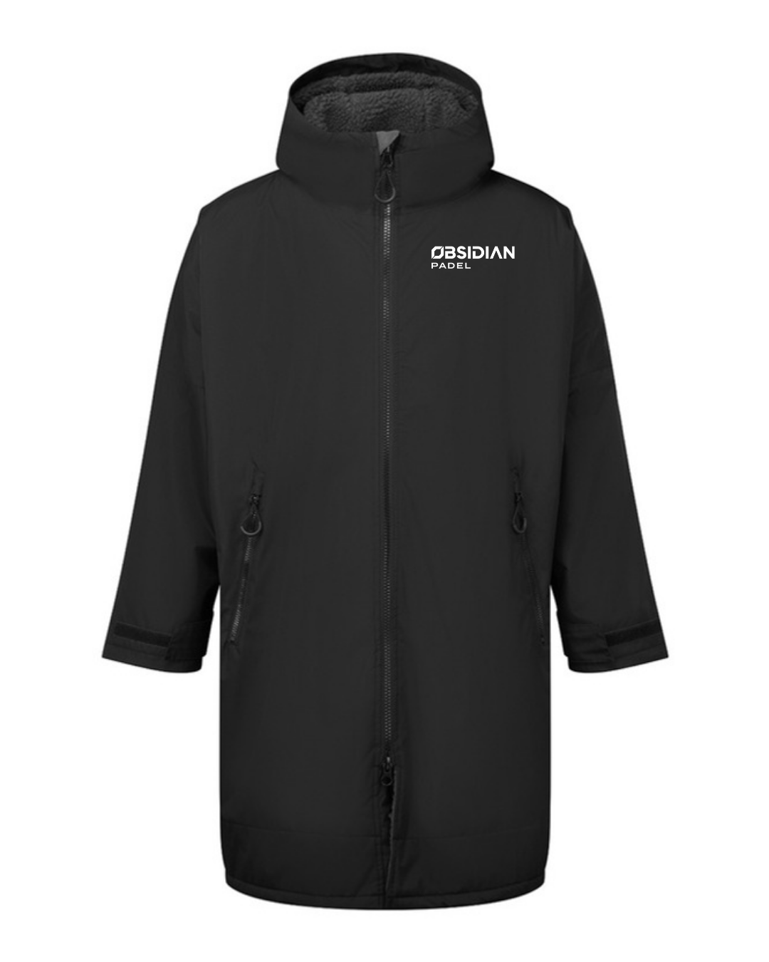 Obsidian Changing Robe in Black/Charcoal, front