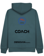 BPCA Club Hoodie by Obsidian Padel in Ocean Blue with COACH rear print