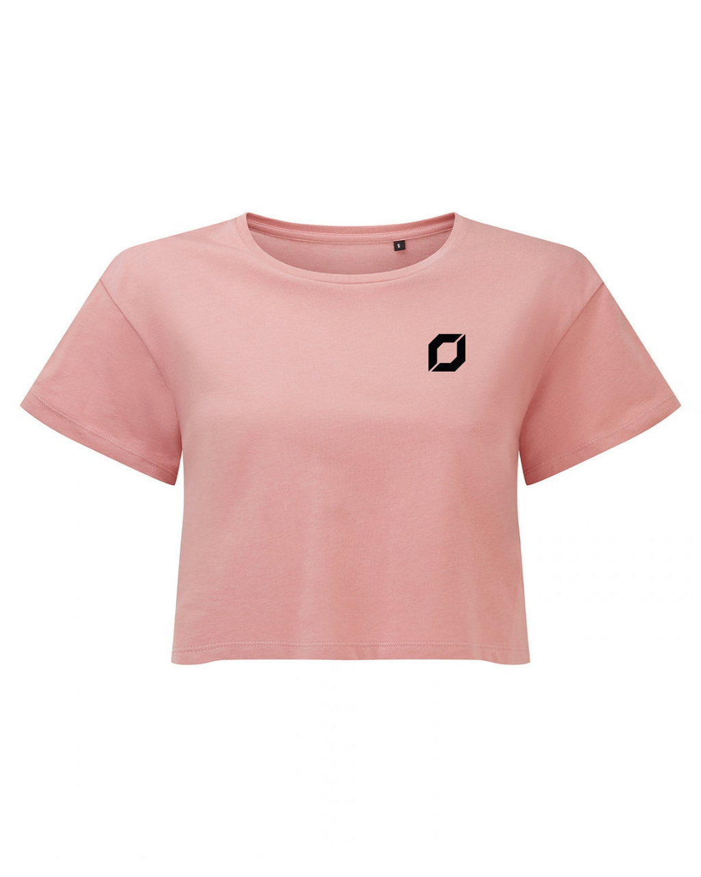 Obsidian Women's Cropped Tee in Dusky Pink