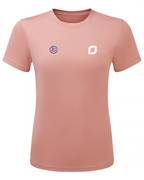 BPCA Women's Court Performance Tee by Obsidian Padel in Dusky Pink