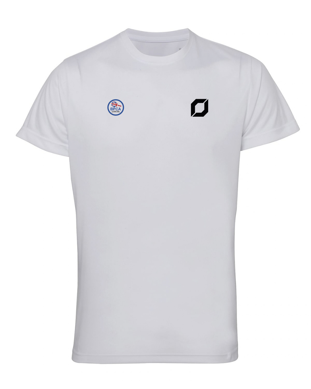 BPCA Court Performance Tee by Obsidian Padel in White