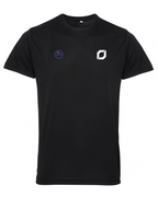BPCA Court Performance Tee by Obsidian Padel in Black