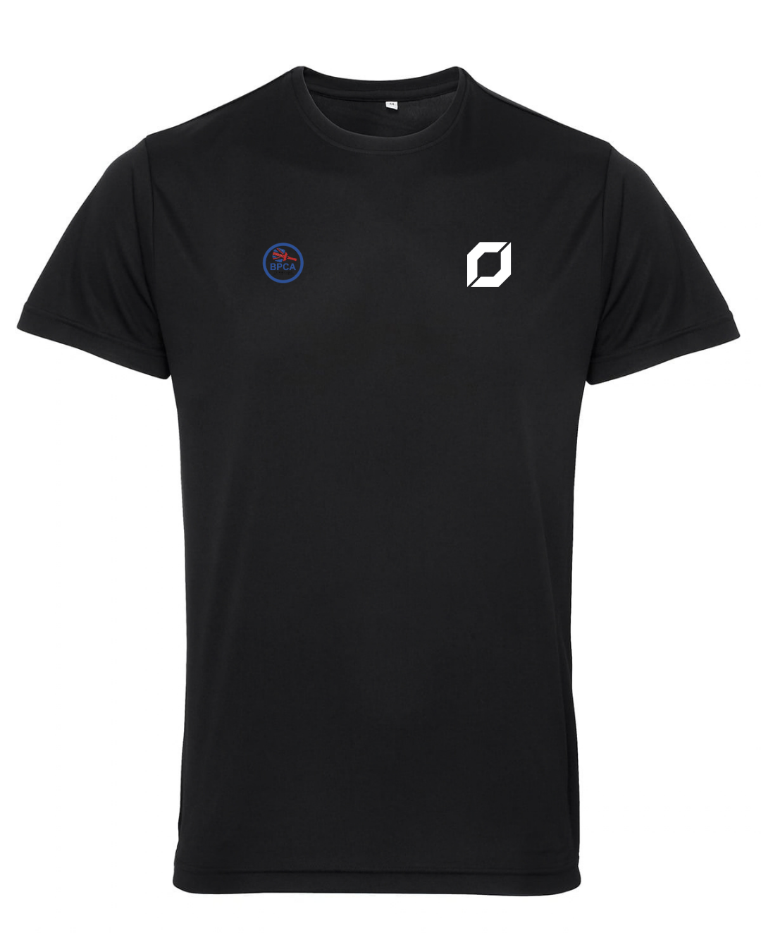 BPCA Court Performance Tee by Obsidian Padel in Black