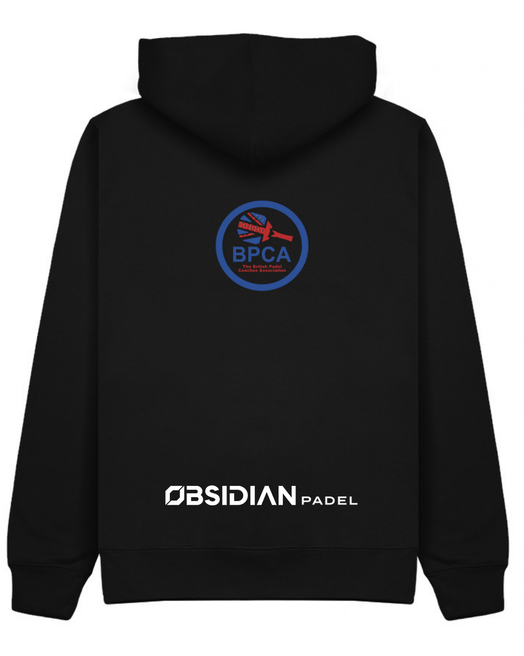 BPCA Club Zip Hoodie by Obsidian Padel in Black