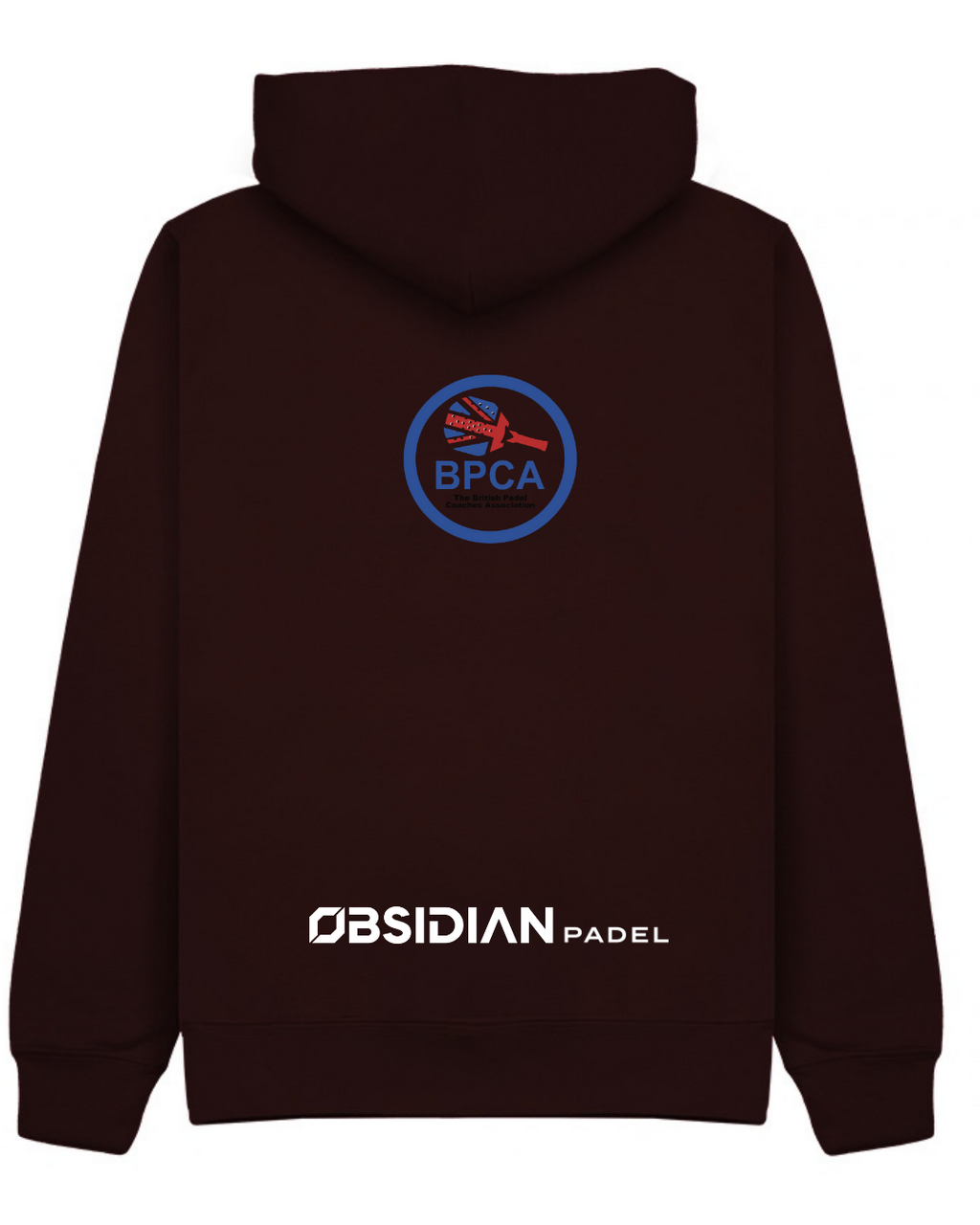 BPCA Club Zip Hoodie by Obsidian Padel in Burgundy