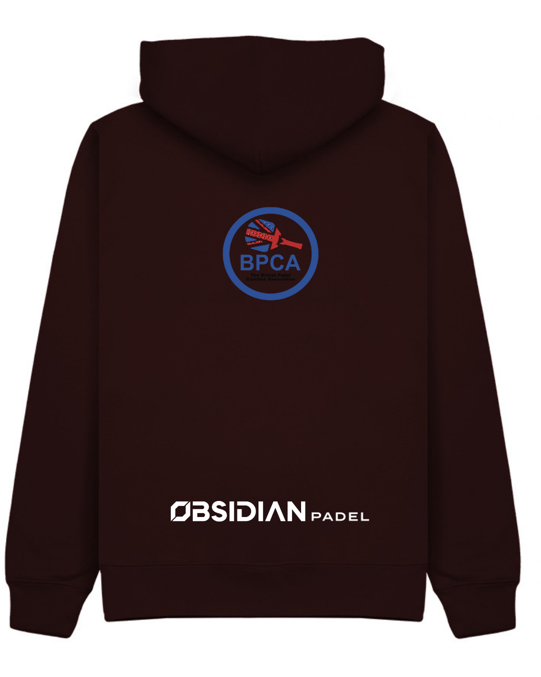 BPCA Club Zip Hoodie by Obsidian Padel in Burgundy