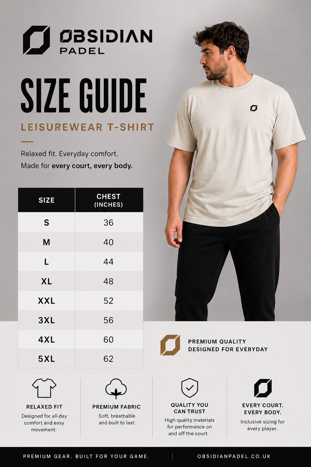 Obsidian Leisure Tee
