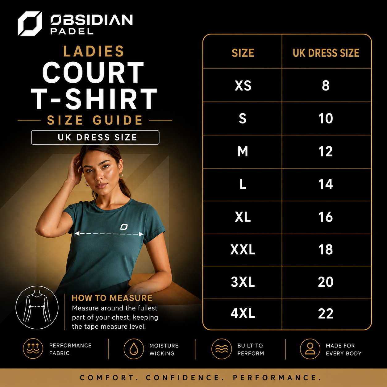Obsidian Woman's Court Tee