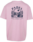 Villa Oversized Tee in Pink, back