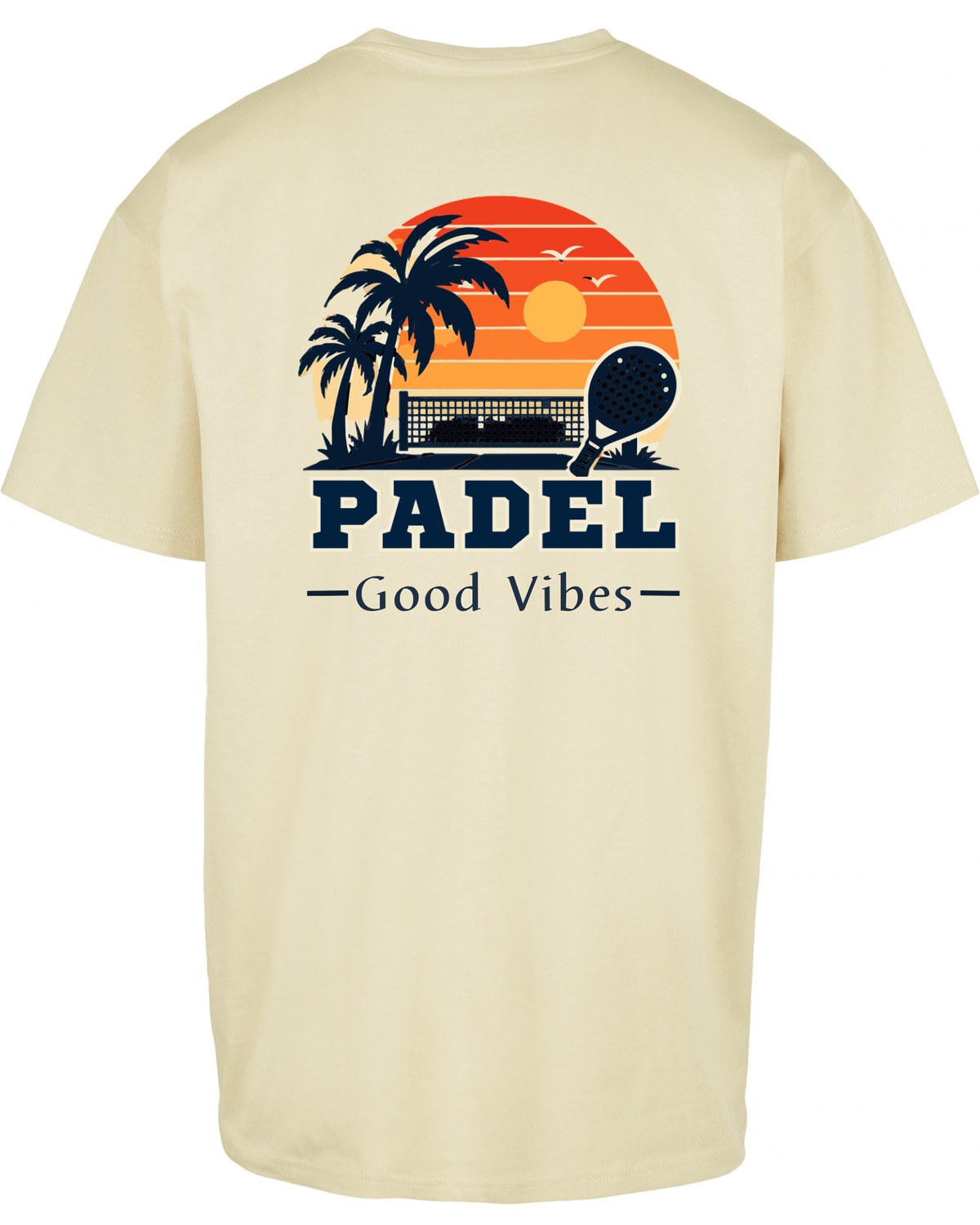 Good Vibes Oversized Tee in Yellow, back