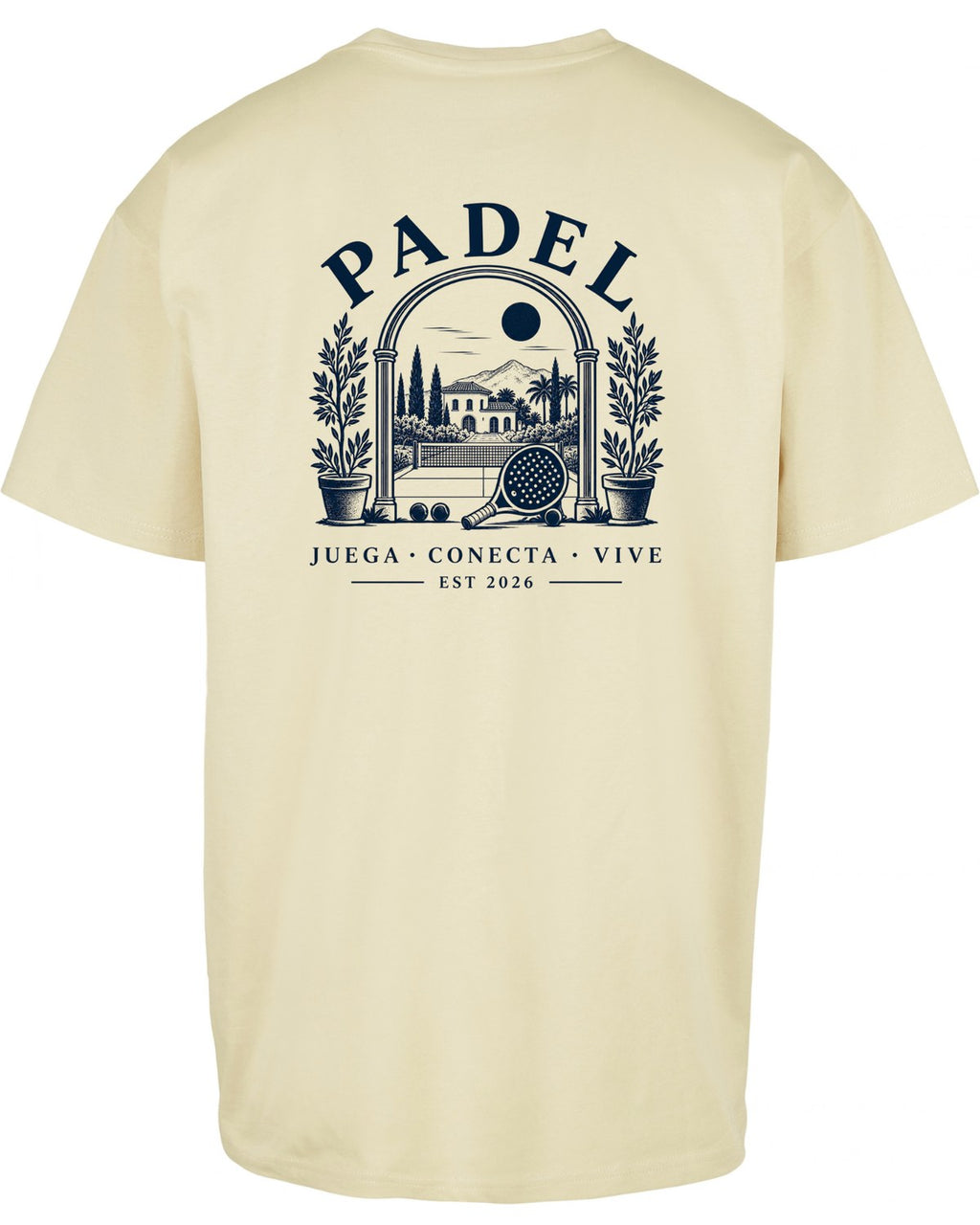 Villa Oversized Tee in Yellow, back