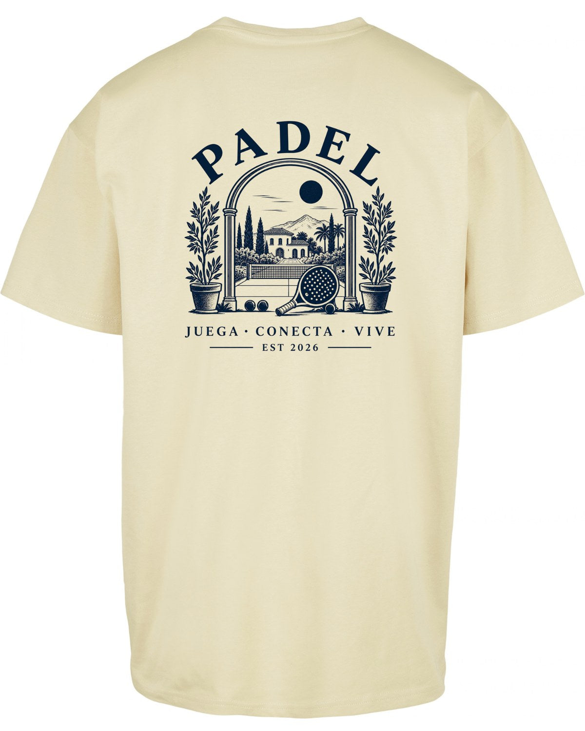 Villa Oversized Tee in Yellow, back