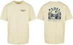 Villa Oversized Tee in Yellow, front and back