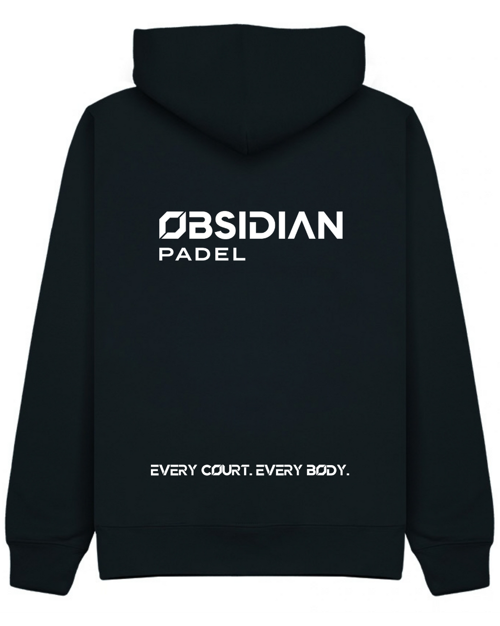 Obsidian Classic Zip Hoodie in Navy, back
