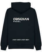 Obsidian Classic Zip Hoodie in Navy, back