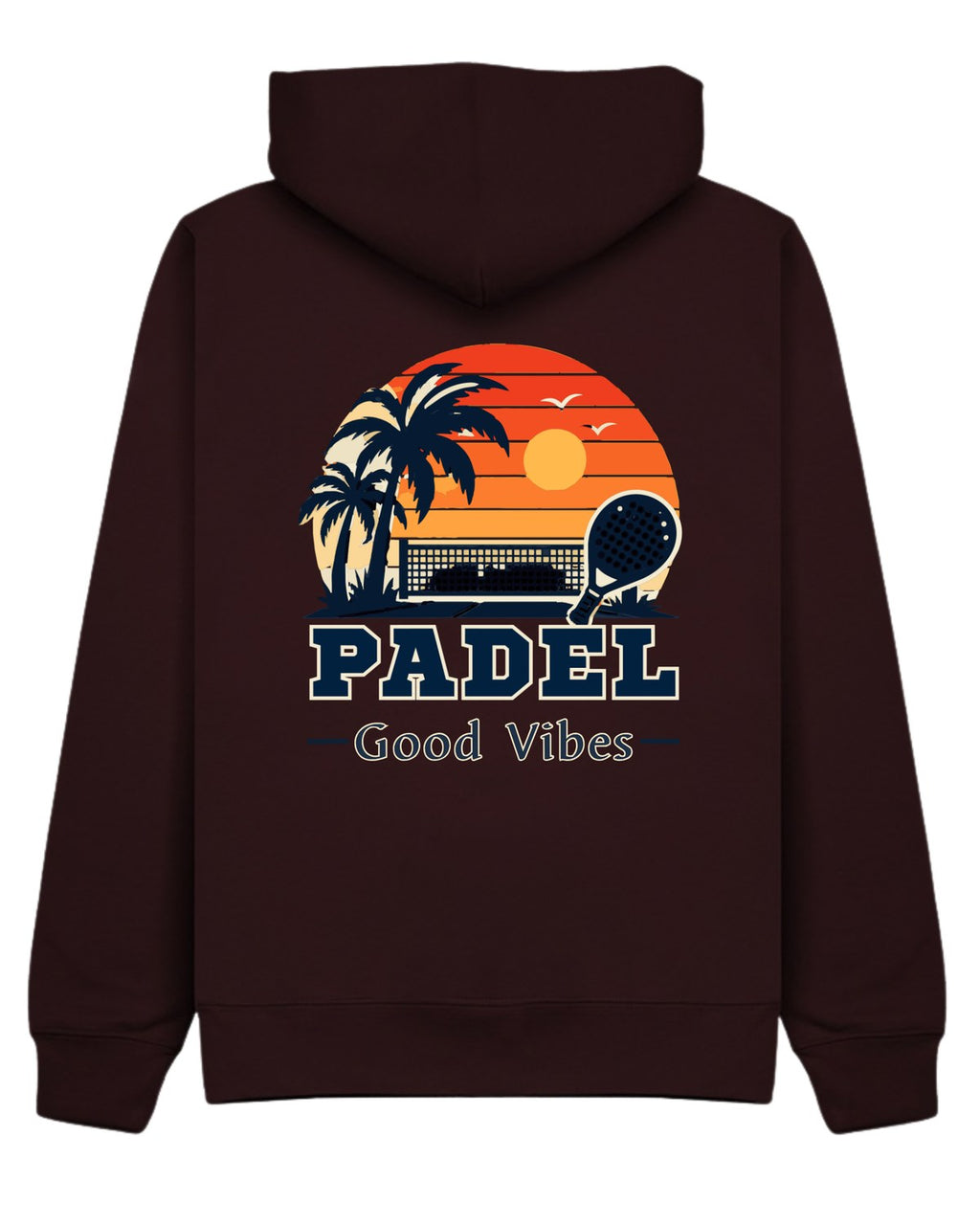 Good Vibes Hoodie in Cherry, back