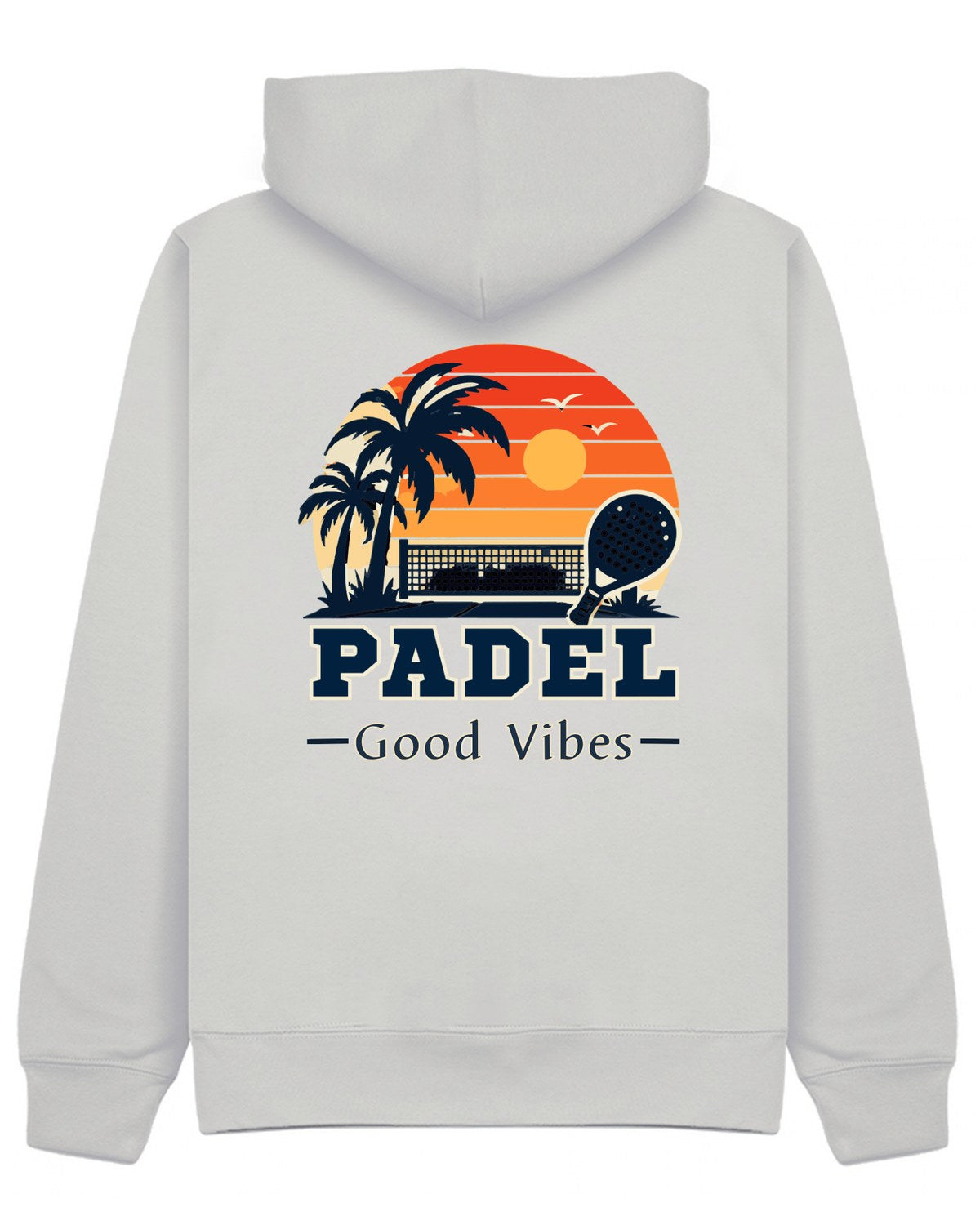 Good Vibes Hoodie in Grey, back