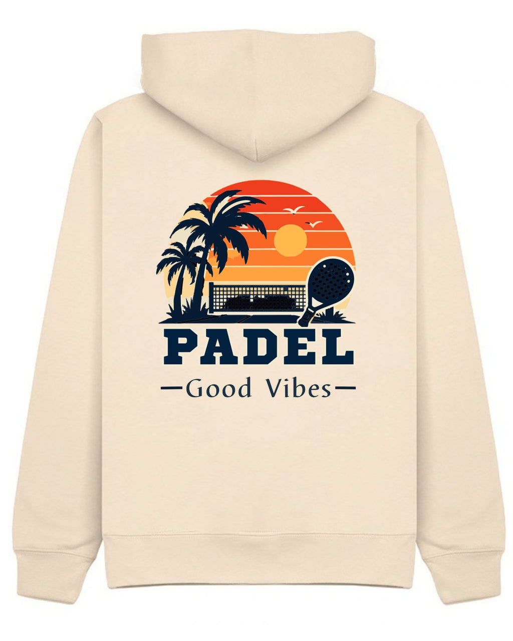 Good Vibes Hoodie in Ivory, back