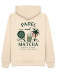 Padel & Matcha Hoodie in Ivory, back