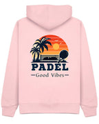 Good Vibes Hoodie in Pink, back