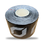 Obsidian Physio Tape roll from above, showing the pre-cut layers